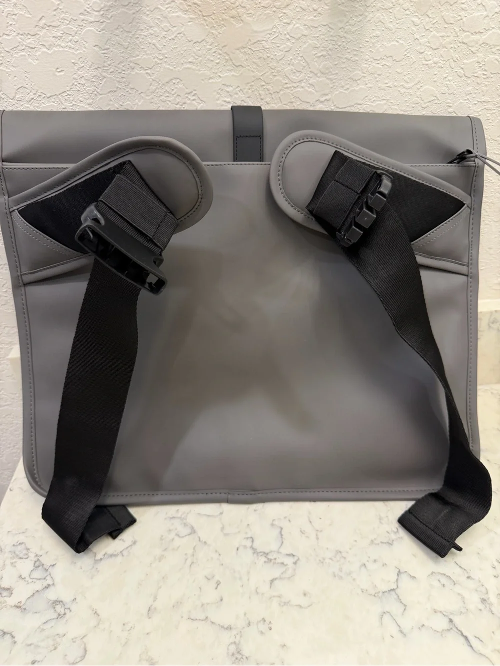 RAINS Commuter Bag Grey Waterproof Messenger Laptop Bag Unisex